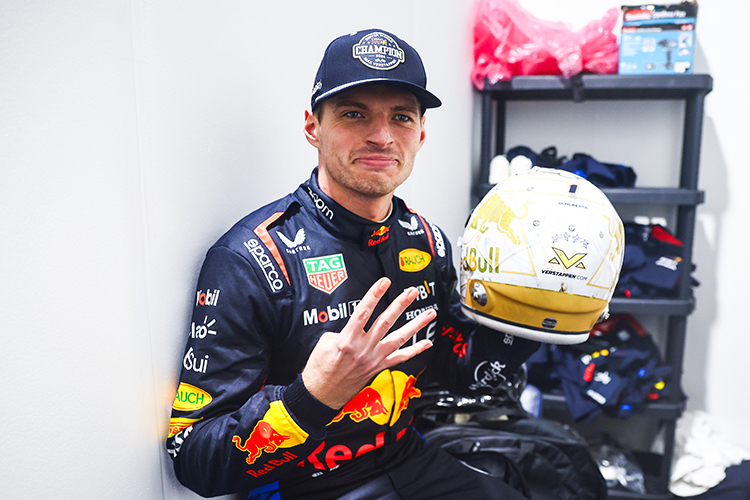 Max Verstappen secures fourth consecutive Formula 1 championship in Las Vegas.